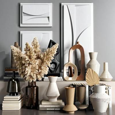 现代花瓶书籍饰品摆件-02